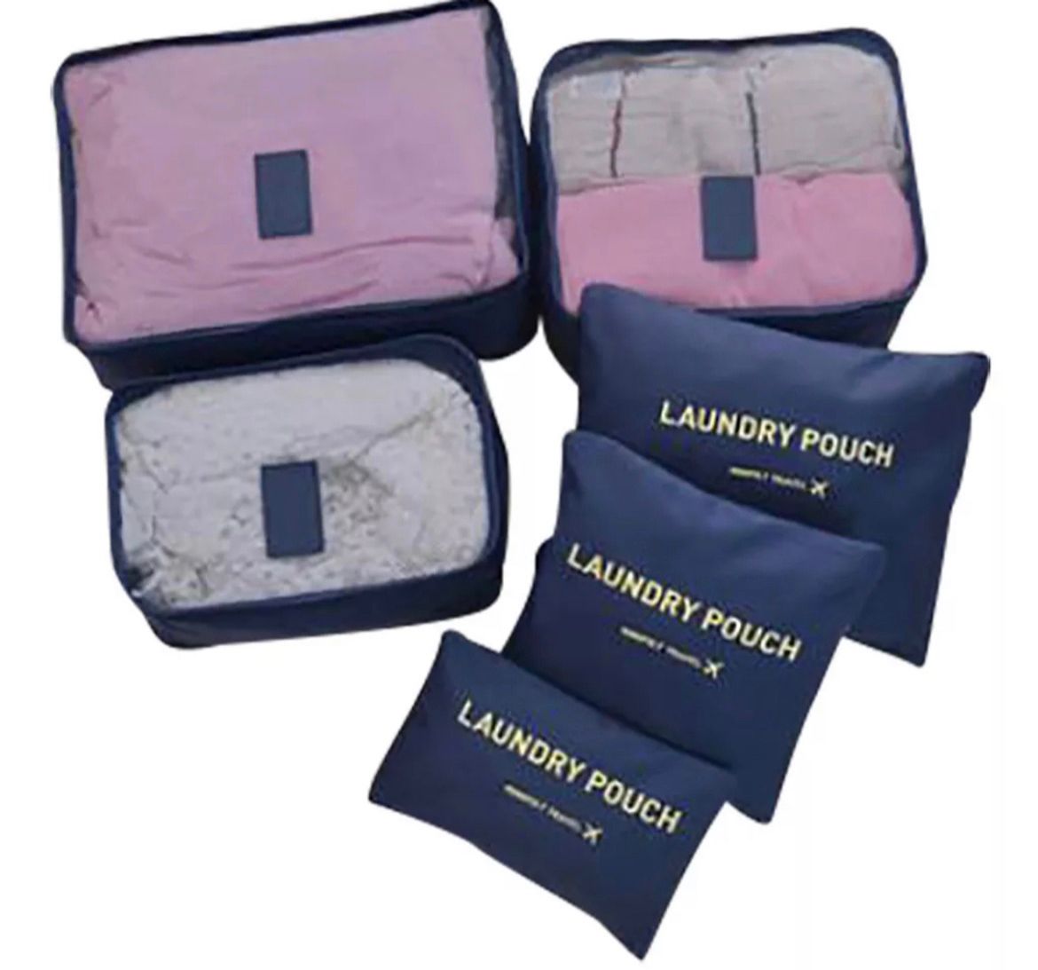 KIT ORGANIZADOR PARA VIAJE (6 BOLSAS)