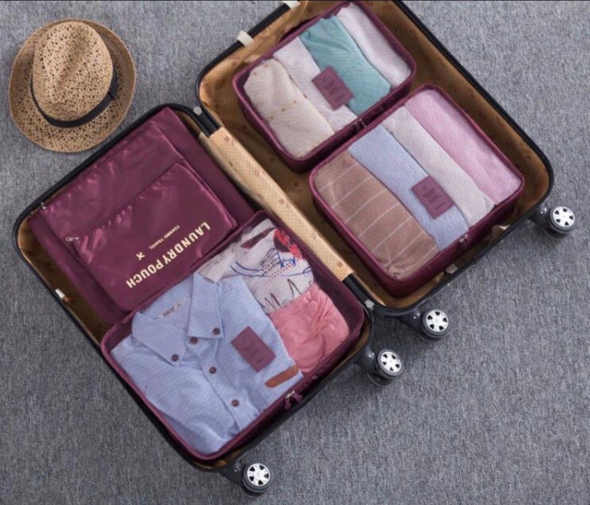 KIT ORGANIZADOR PARA VIAJE (6 BOLSAS)