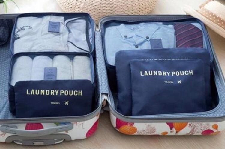 KIT ORGANIZADOR PARA VIAJE (6 BOLSAS)